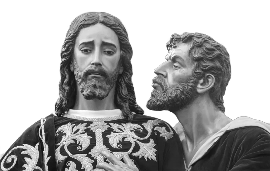 Talla cofrade del Beso de Judas